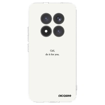 Picasee silikonski prozorni ovitek za Xiaomi Redmi Note 15 Pro+ - Girl, do it for you