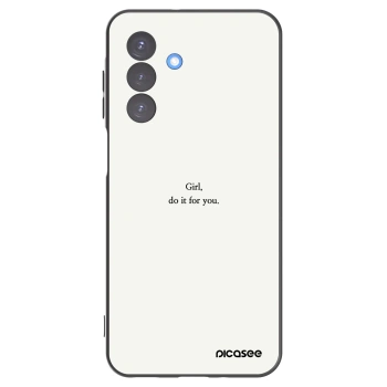 Picasee silikonski črni ovitek za Samsung Galaxy A17 5G - Girl, do it for you