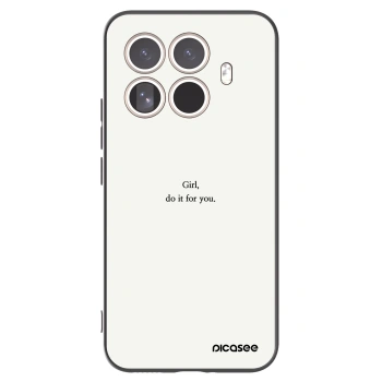 Picasee silikonski črni ovitek za Xiaomi 15T Pro - Girl, do it for you