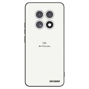 Picasee silikonski črni ovitek za Xiaomi Redmi Note 15 - Girl, do it for you