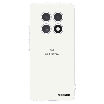 Picasee silikonski prozorni ovitek za Xiaomi Redmi Note 15 - Girl, do it for you