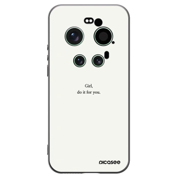 Picasee silikonski črni ovitek za Xiaomi 17 Ultra - Girl, do it for you