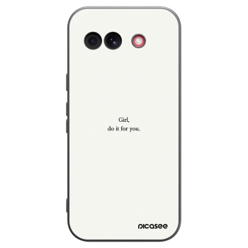 Picasee silikonski črni ovitek za Google Pixel 10a - Girl, do it for you