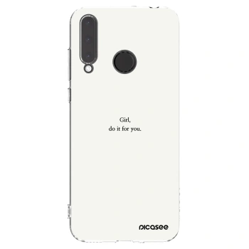 Picasee silikonski prozorni ovitek za Honor 20 Lite - Girl, do it for you