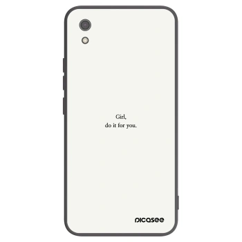 Picasee silikonski črni ovitek za Xiaomi Redmi 7A - Girl, do it for you