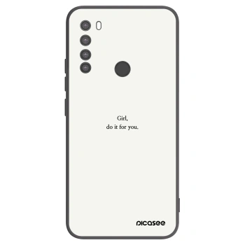 Picasee silikonski črni ovitek za Xiaomi Redmi Note 8 - Girl, do it for you