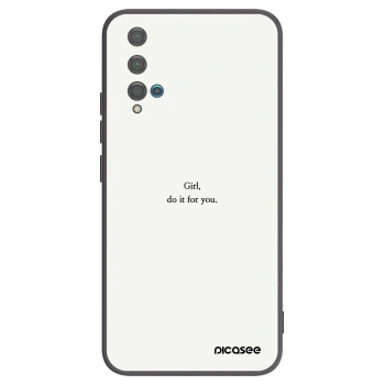 Picasee silikonski črni ovitek za Huawei Nova 5T - Girl, do it for you