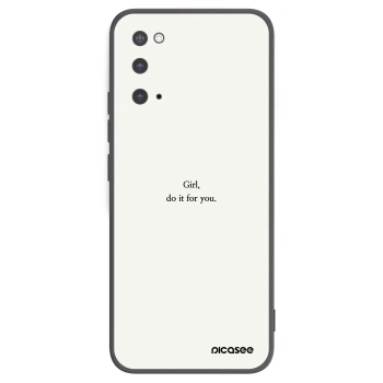 Picasee silikonski črni ovitek za Samsung Galaxy S20 G980F - Girl, do it for you