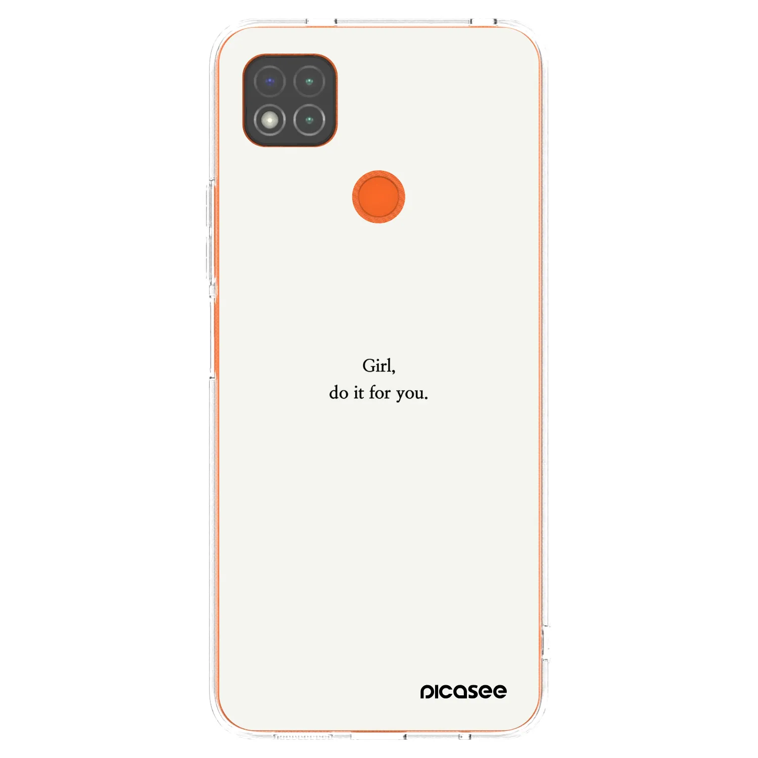 Picasee silikonski prozorni ovitek za Xiaomi Redmi 9C - Girl, do it for you