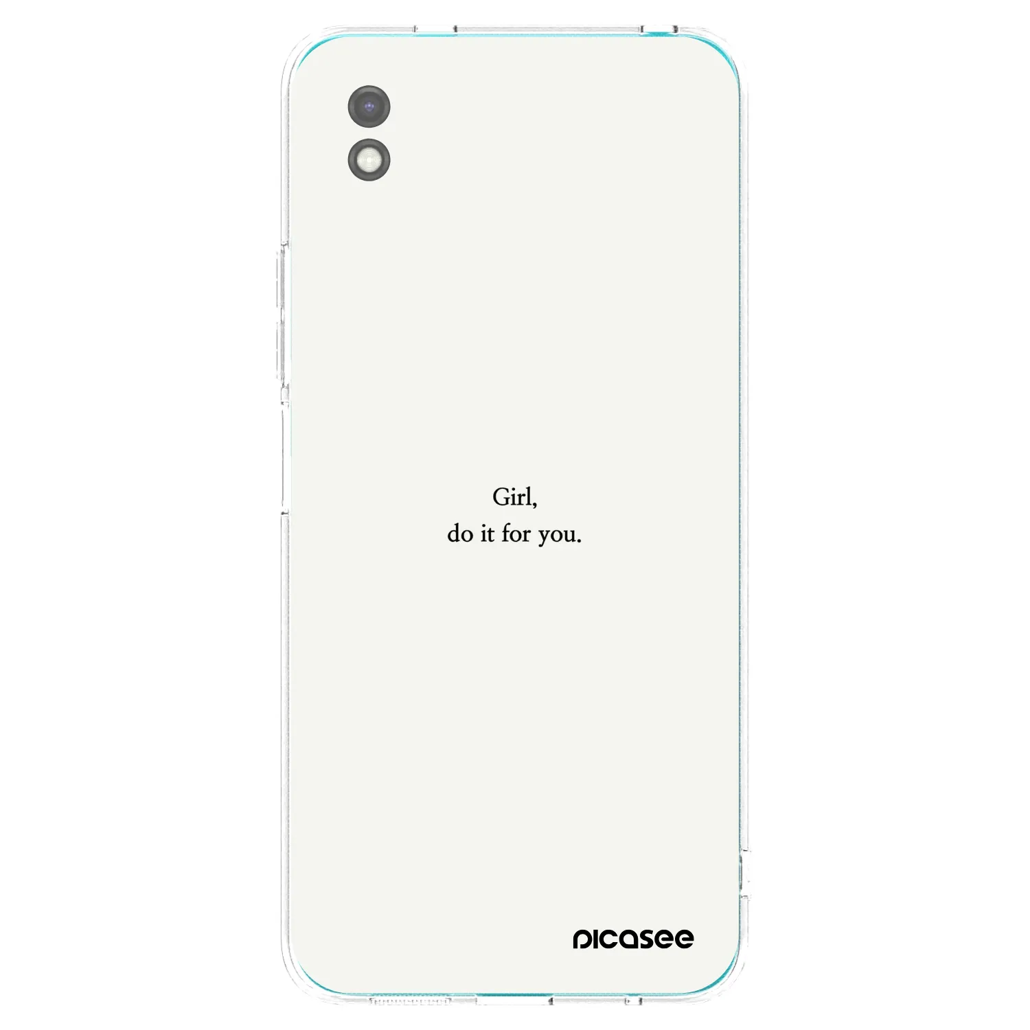 Picasee silikonski črni ovitek za Xiaomi Redmi 9A - Girl, do it for you