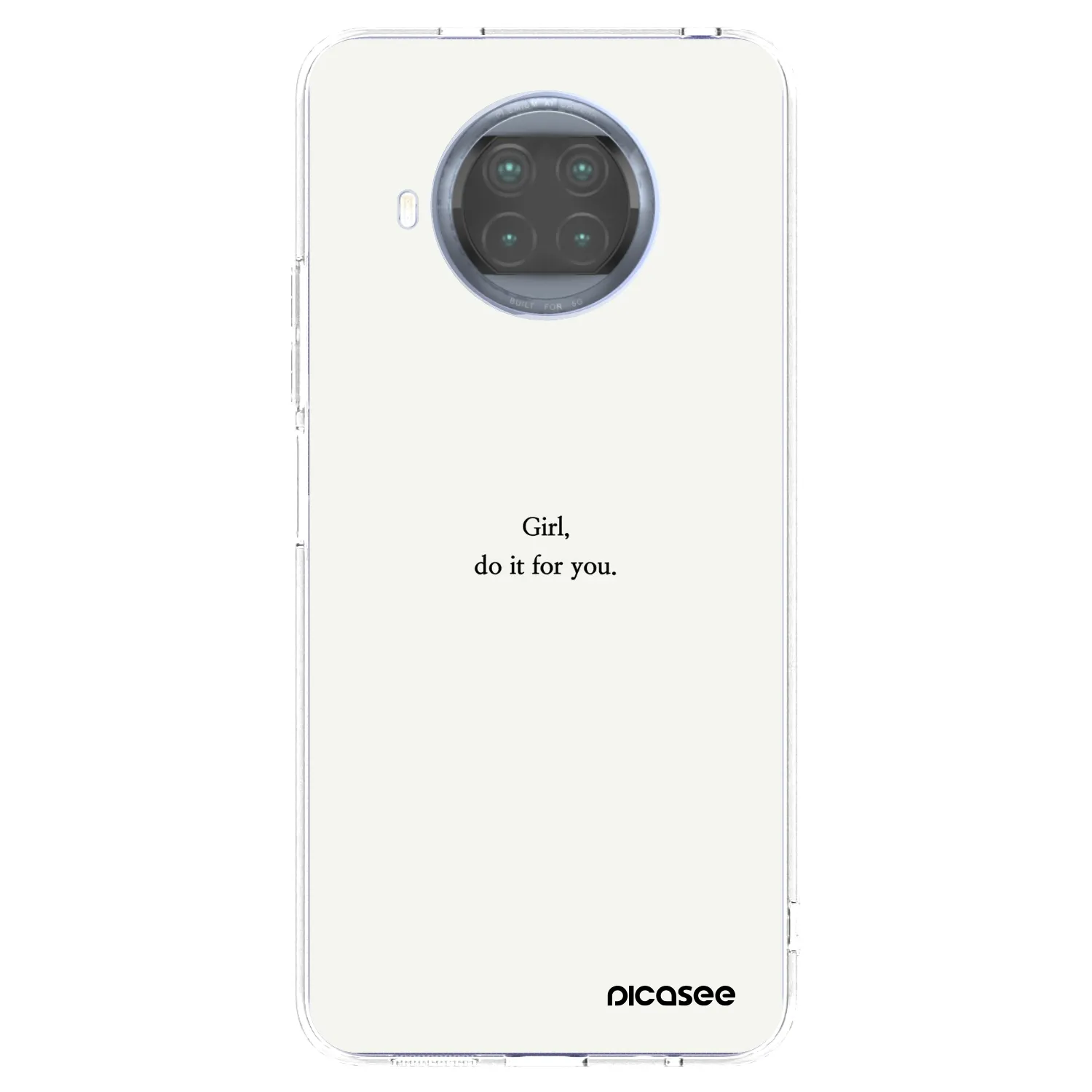 Picasee silikonski prozorni ovitek za Xiaomi Mi 10T Lite - Girl, do it for you