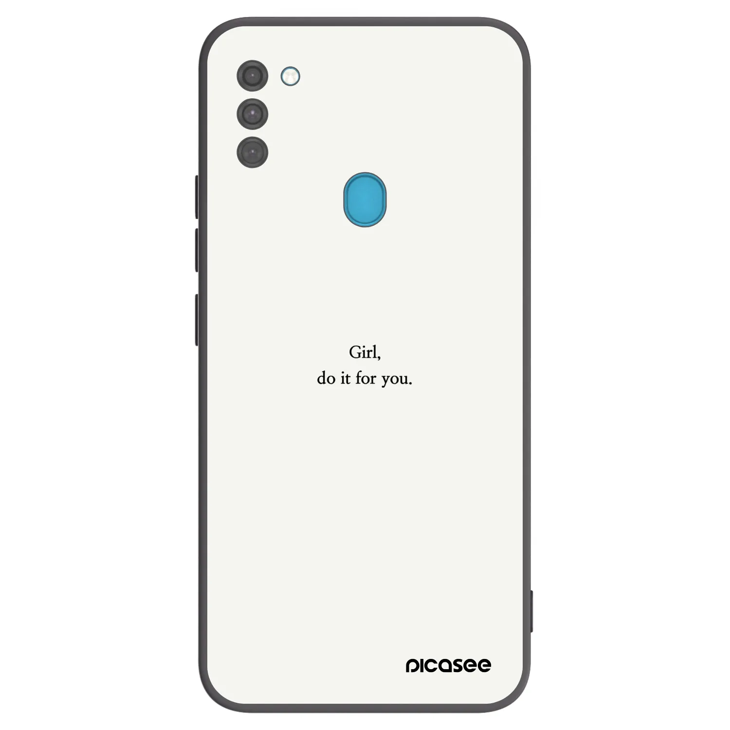 Picasee silikonski črni ovitek za Samsung Galaxy M11 - Girl, do it for you