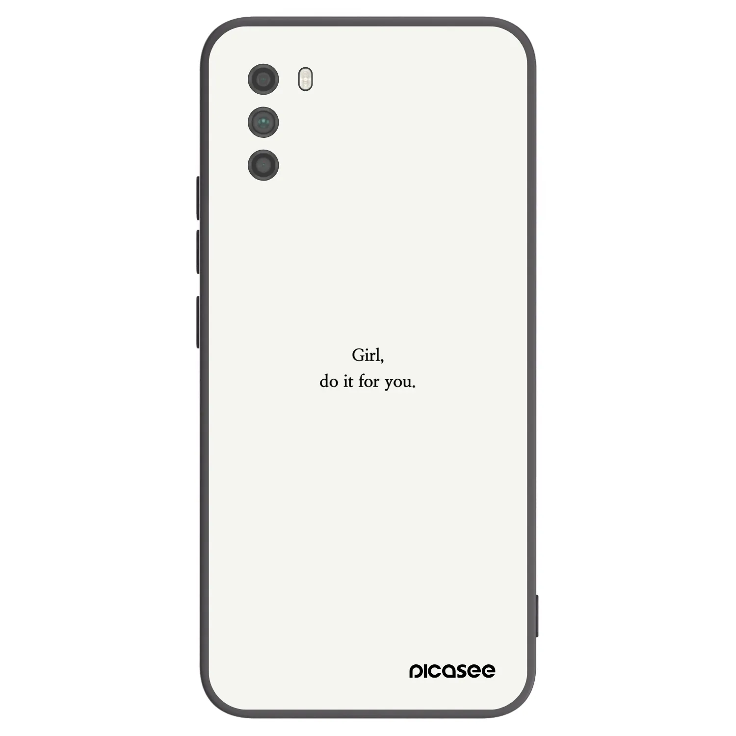 Picasee silikonski črni ovitek za Xiaomi Poco M3 - Girl, do it for you
