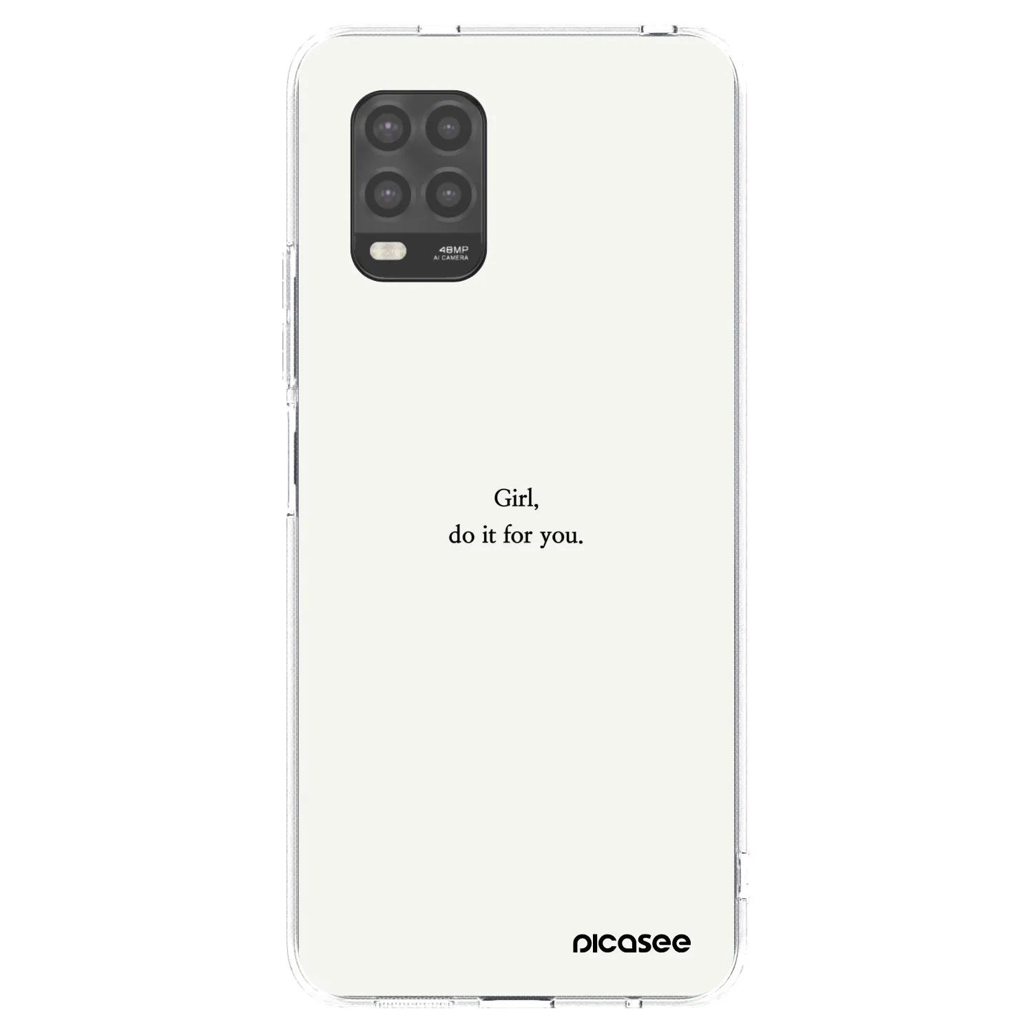 Picasee silikonski prozorni ovitek za Xiaomi Mi 10 Lite - Girl, do it for you