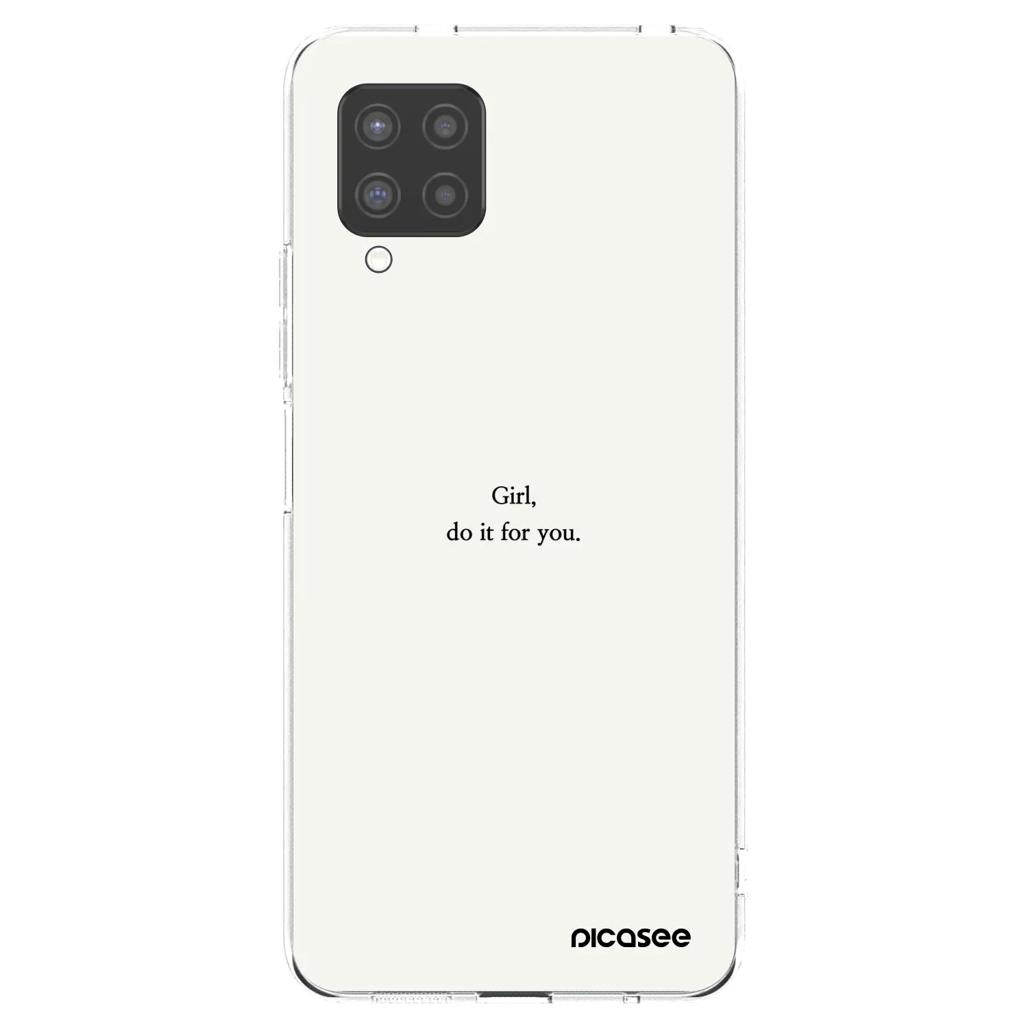 Picasee silikonski prozorni ovitek za Samsung Galaxy A42 A426B - Girl, do it for you