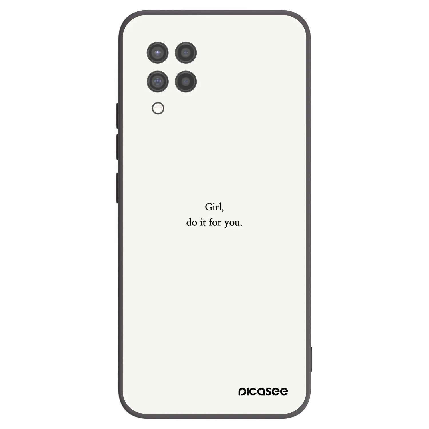 Picasee silikonski črni ovitek za Samsung Galaxy A42 A426B - Girl, do it for you