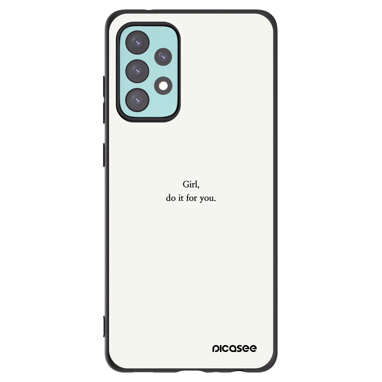 Picasee silikonski črni ovitek za Samsung Galaxy A72 A725F - Girl, do it for you