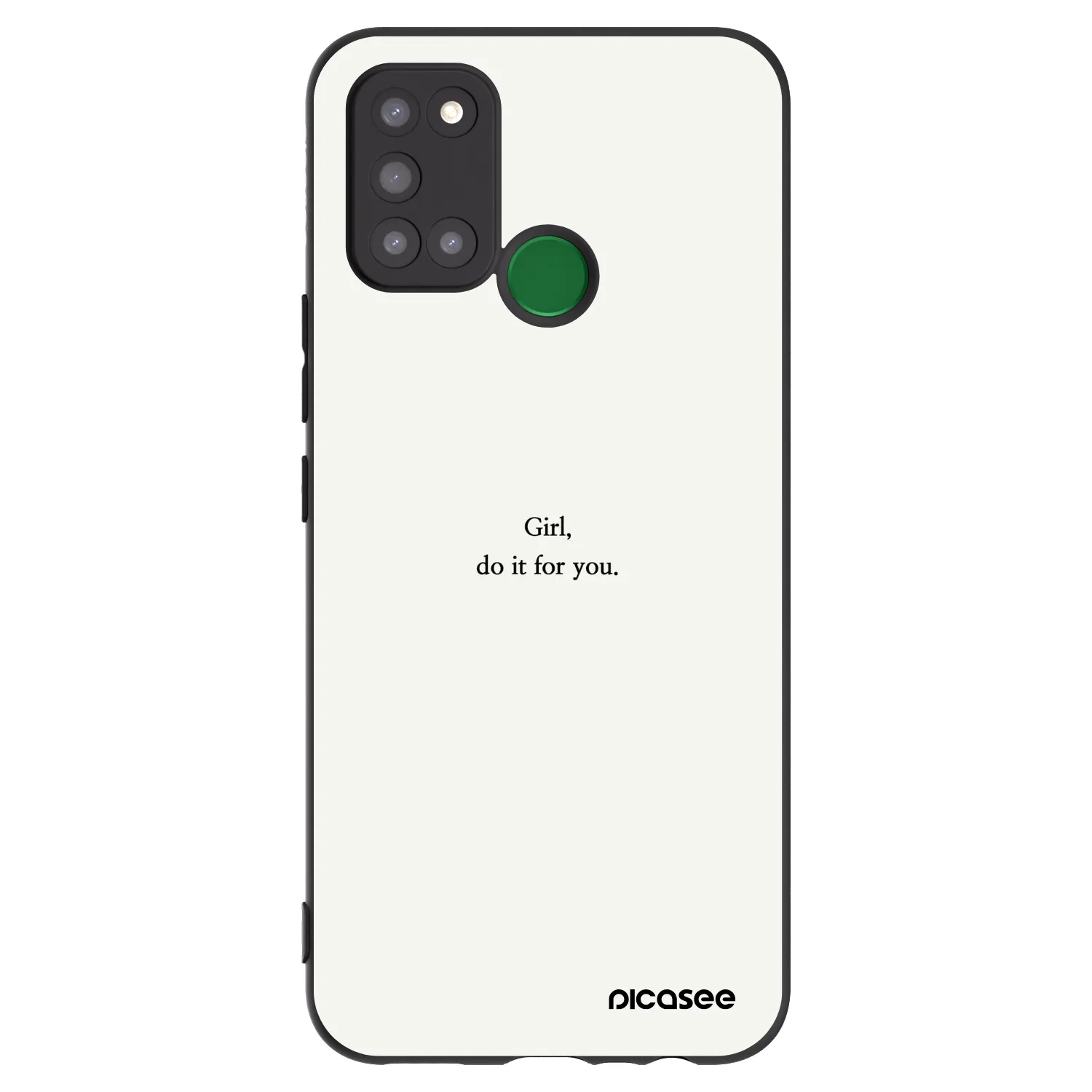 Picasee silikonski črni ovitek za Realme 7i - Girl, do it for you
