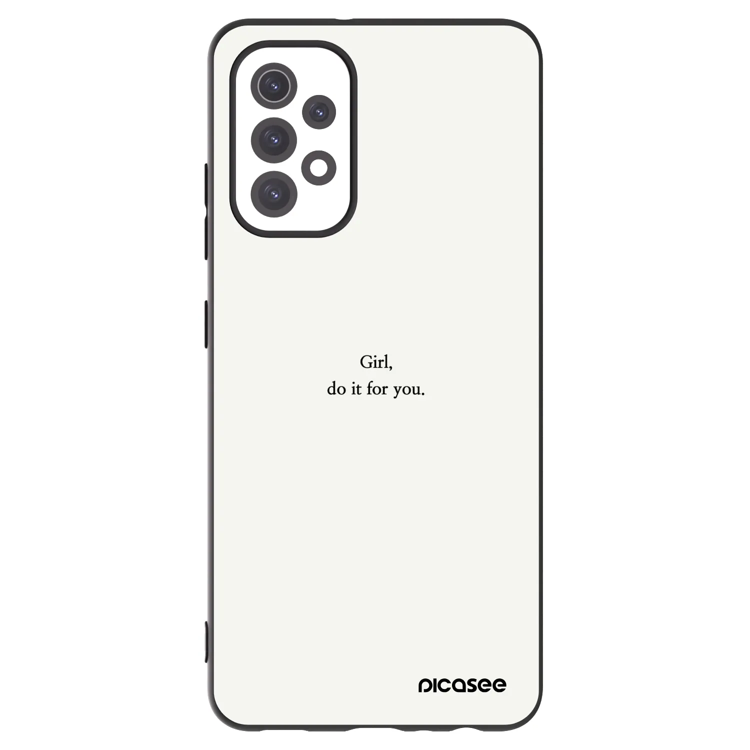 Picasee silikonski črni ovitek za Samsung Galaxy A32 5G A326B - Girl, do it for you