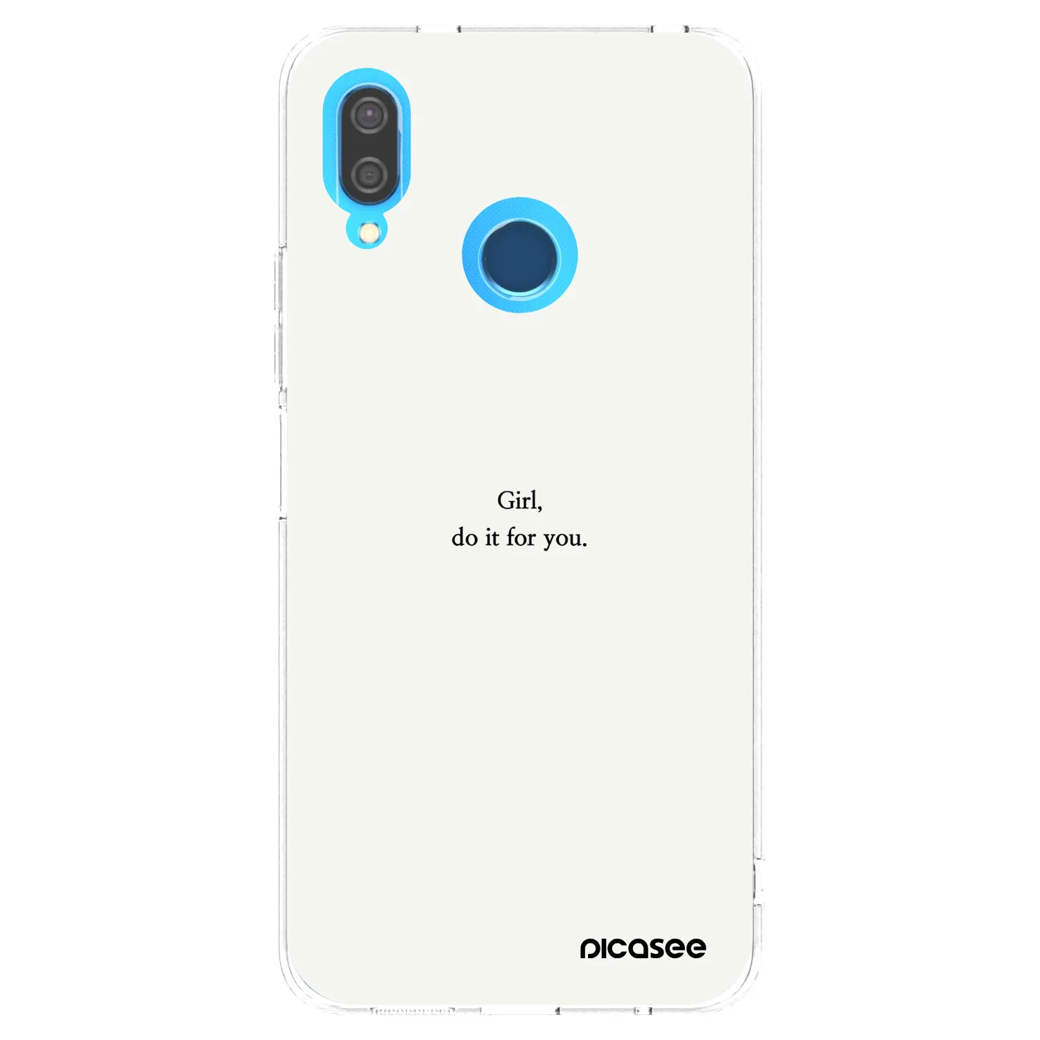 Picasee silikonski prozorni ovitek za Huawei P20 Lite - Girl, do it for you