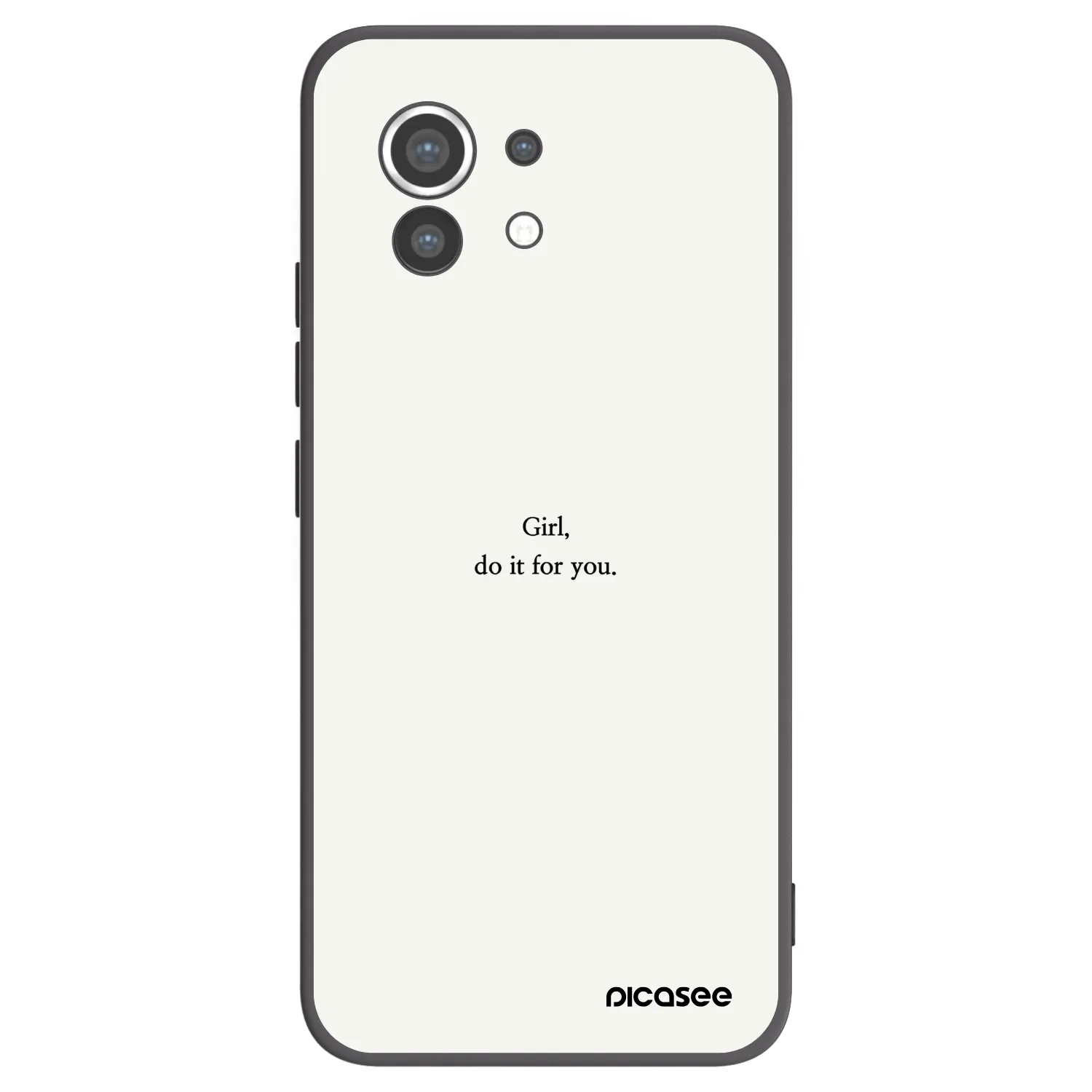 Picasee silikonski črni ovitek za Xiaomi Mi 11 - Girl, do it for you