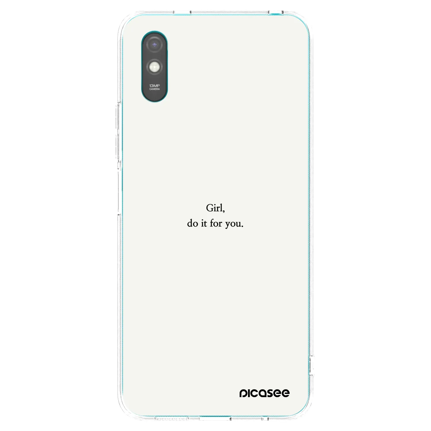 Picasee silikonski prozorni ovitek za Xiaomi Redmi 9AT - Girl, do it for you