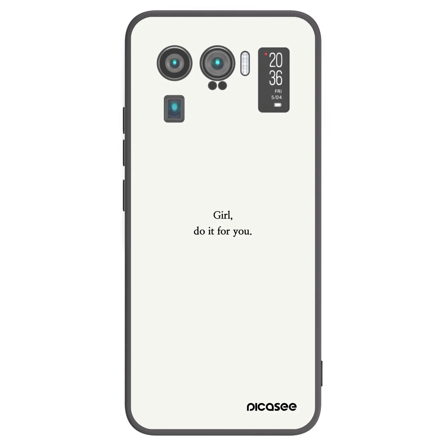 Picasee silikonski črni ovitek za Xiaomi Mi 11 Ultra - Girl, do it for you