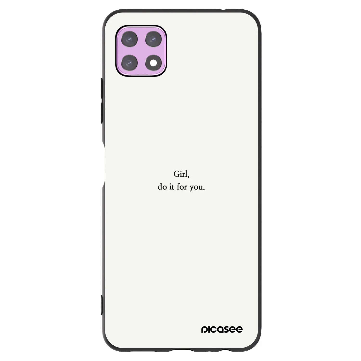 Picasee silikonski črni ovitek za Samsung Galaxy A22 A226B 5G - Girl, do it for you