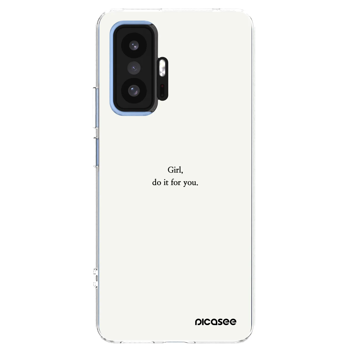 Picasee silikonski prozorni ovitek za Xiaomi 11T - Girl, do it for you