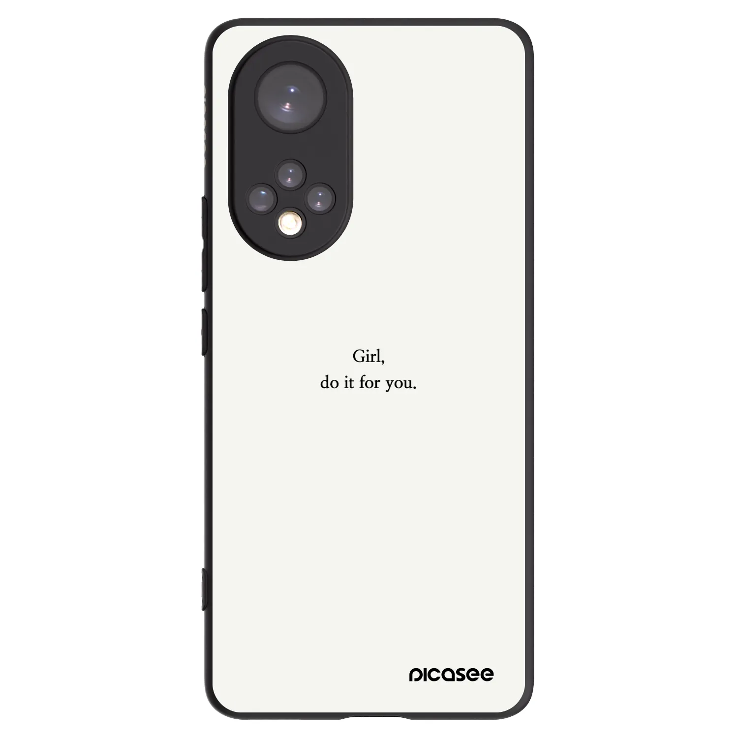 Picasee silikonski črni ovitek za Huawei Nova 9 - Girl, do it for you
