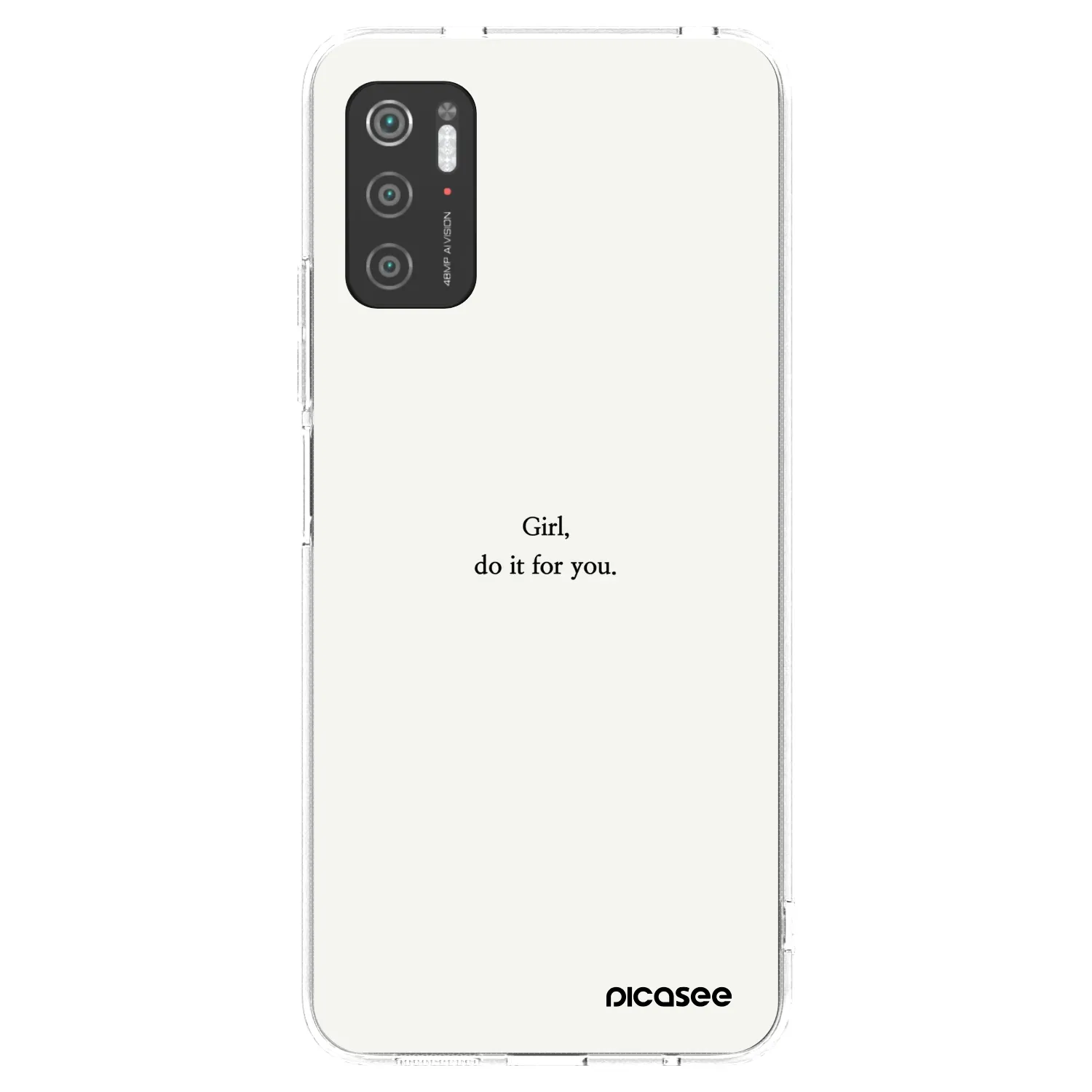 Picasee silikonski prozorni ovitek za Xiaomi Poco M3 Pro 5G - Girl, do it for you