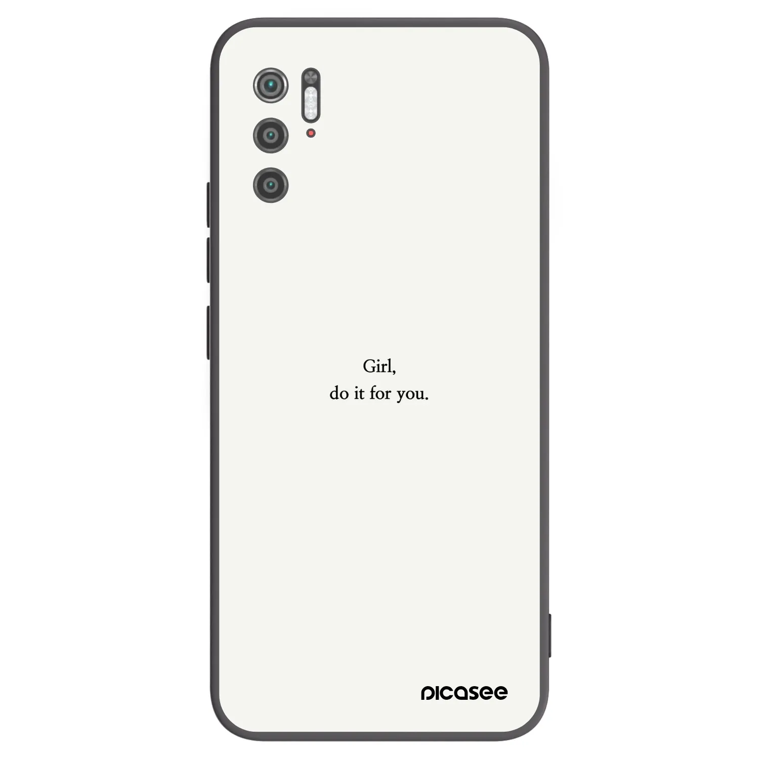 Picasee silikonski črni ovitek za Xiaomi Poco M3 Pro 5G - Girl, do it for you