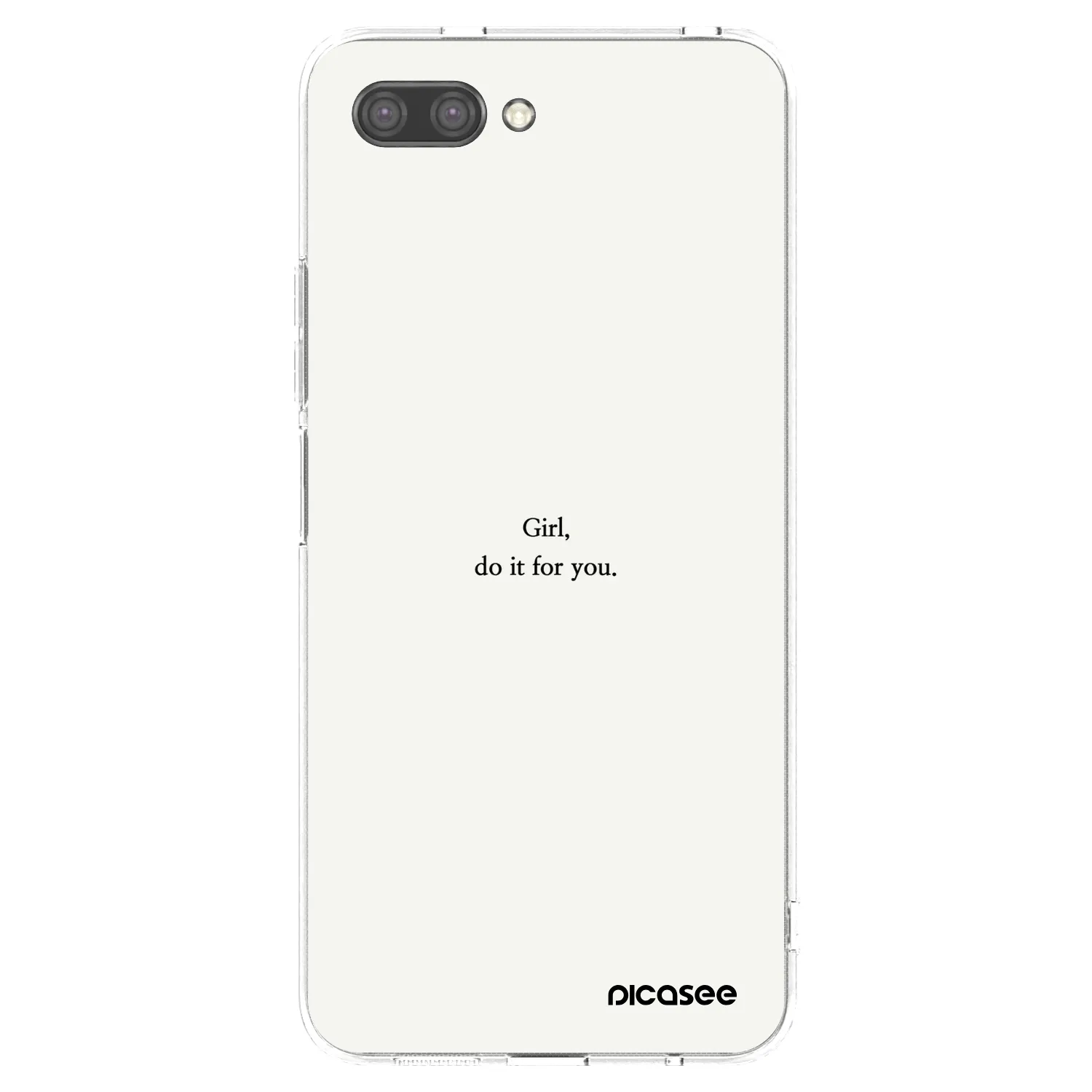 Picasee silikonski prozorni ovitek za Honor 10 - Girl, do it for you