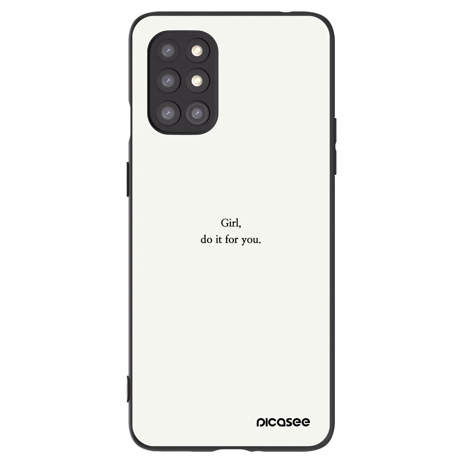 Picasee silikonski črni ovitek za OnePlus 8T - Girl, do it for you