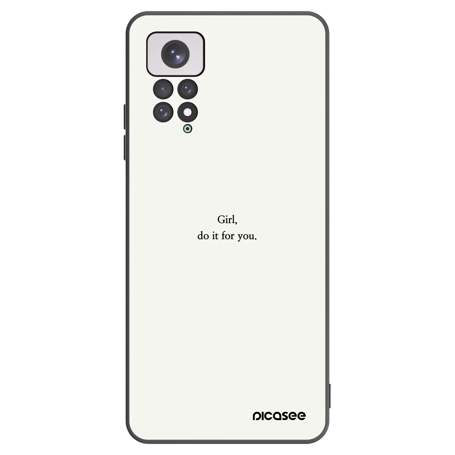 Picasee silikonski črni ovitek za Xiaomi Redmi Note 11 - Girl, do it for you