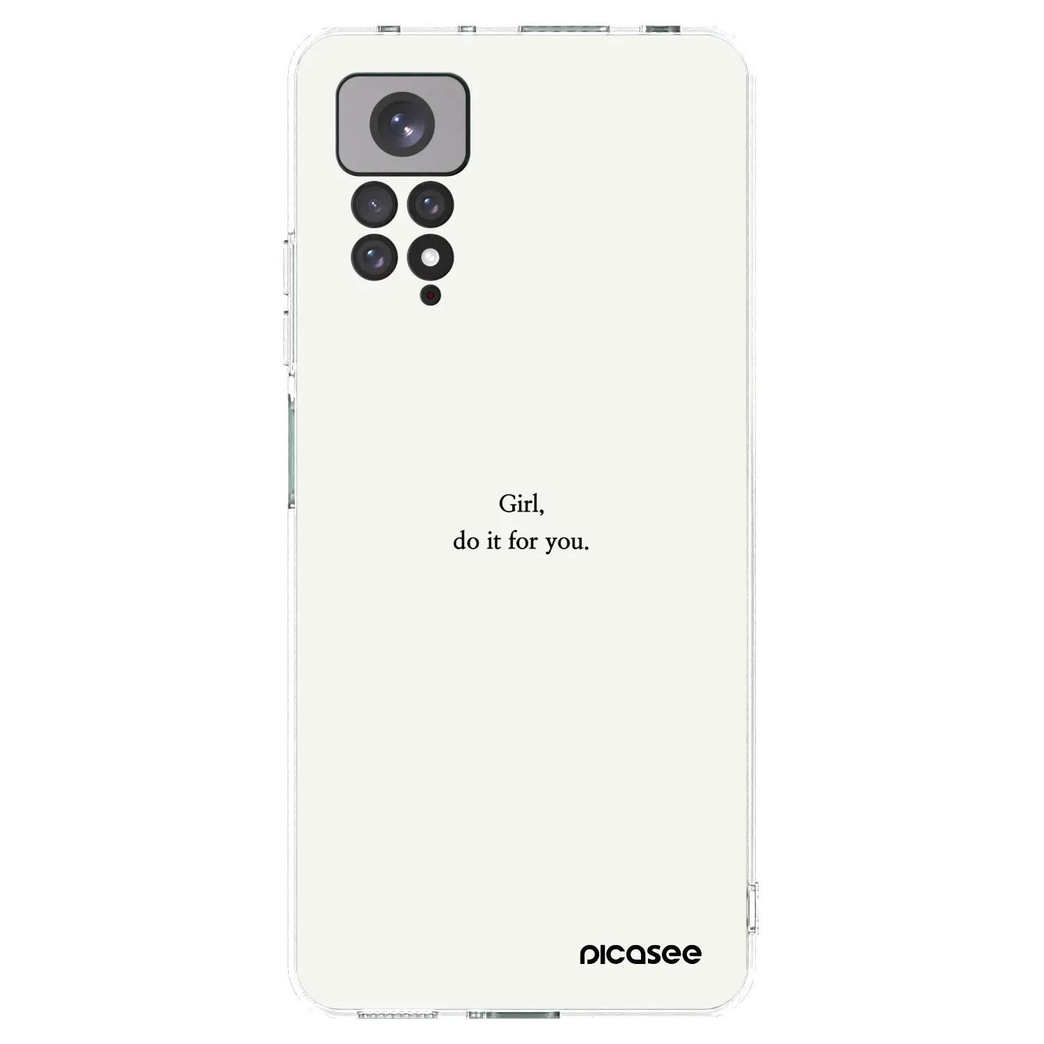 Picasee silikonski prozorni ovitek za Xiaomi Redmi Note 11S 4G - Girl, do it for you