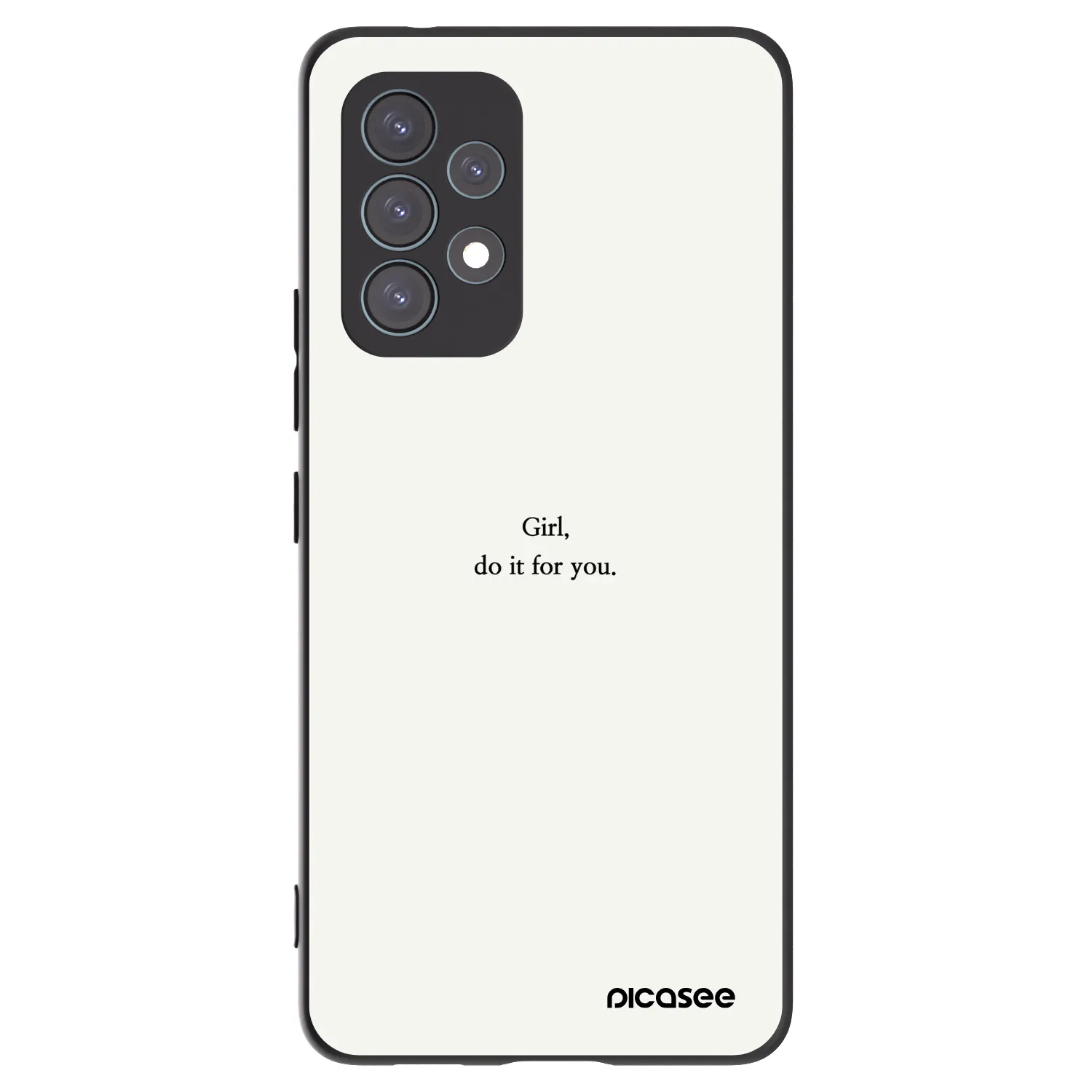 Picasee silikonski črni ovitek za Samsung Galaxy A53 5G A536 - Girl, do it for you