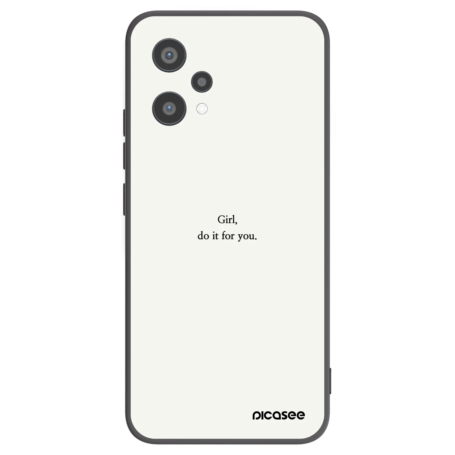 Picasee silikonski črni ovitek za Realme 9 Pro 5G - Girl, do it for you