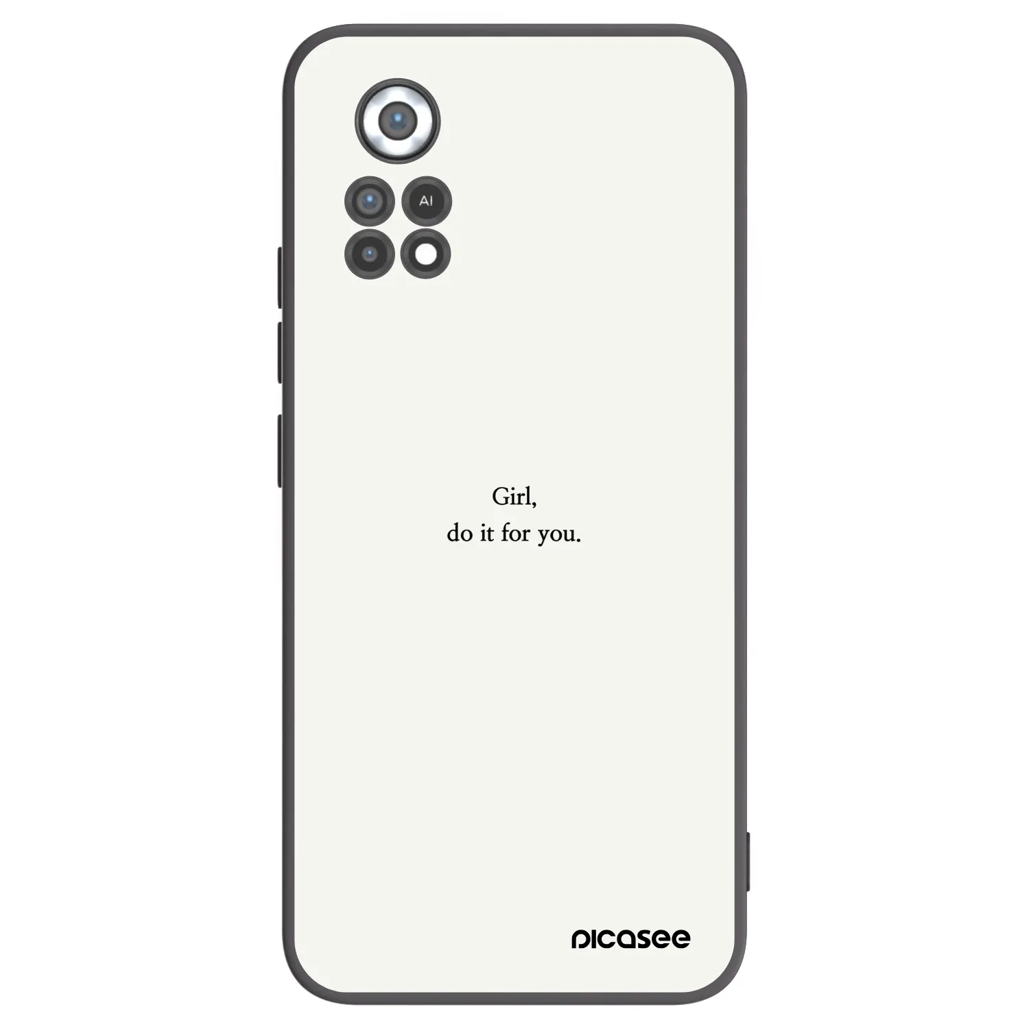Picasee silikonski črni ovitek za Xiaomi Poco X4 Pro 5G - Girl, do it for you