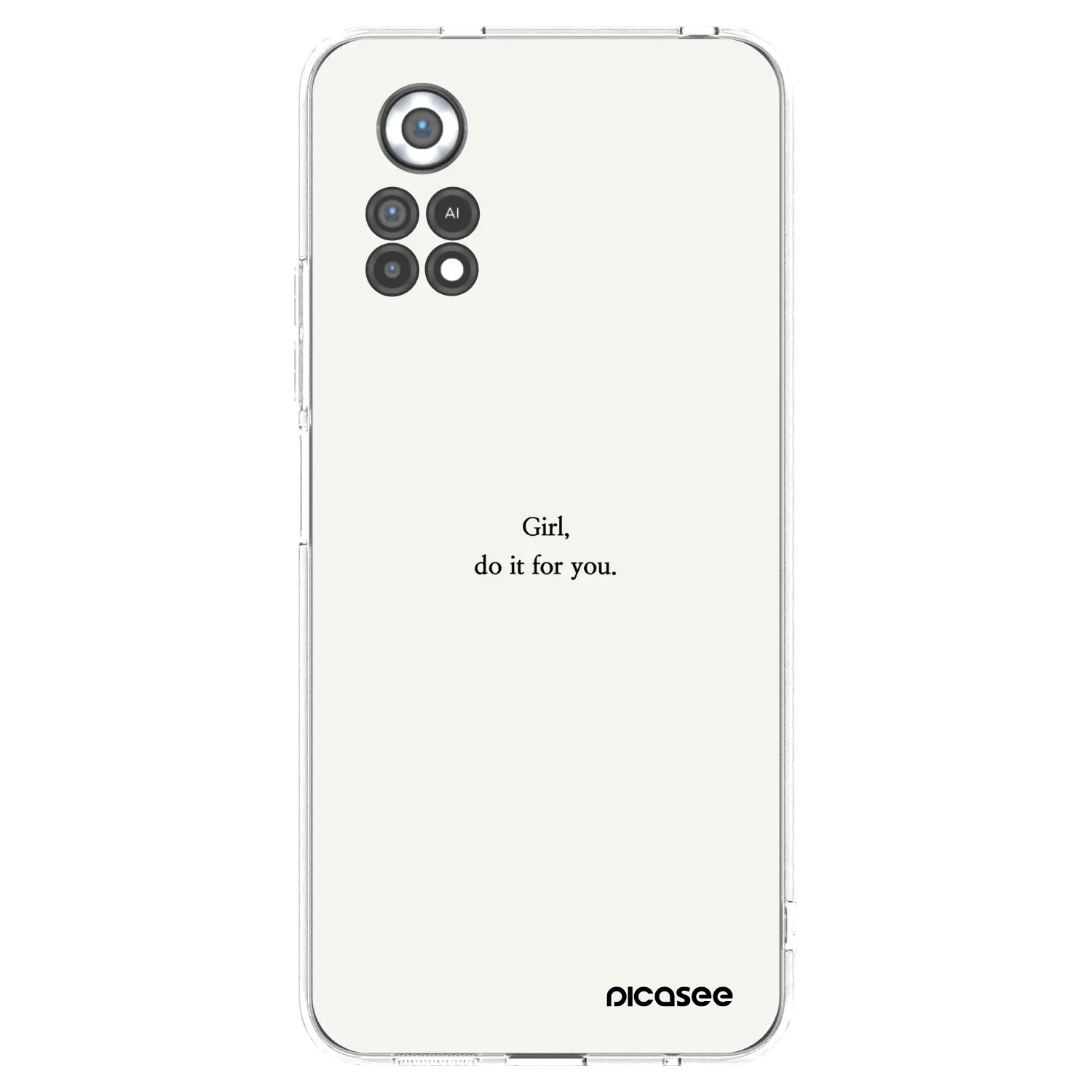 Picasee silikonski prozorni ovitek za Xiaomi Poco X4 Pro 5G - Girl, do it for you