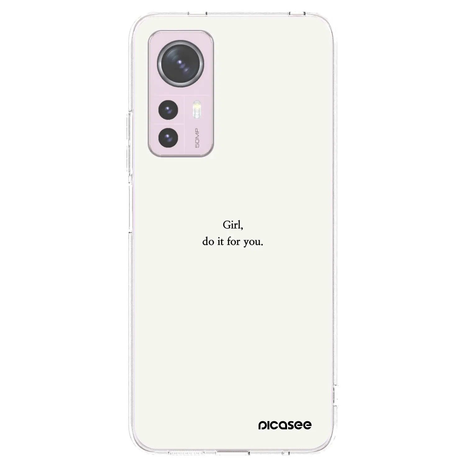 Picasee silikonski prozorni ovitek za Xiaomi 12 - Girl, do it for you