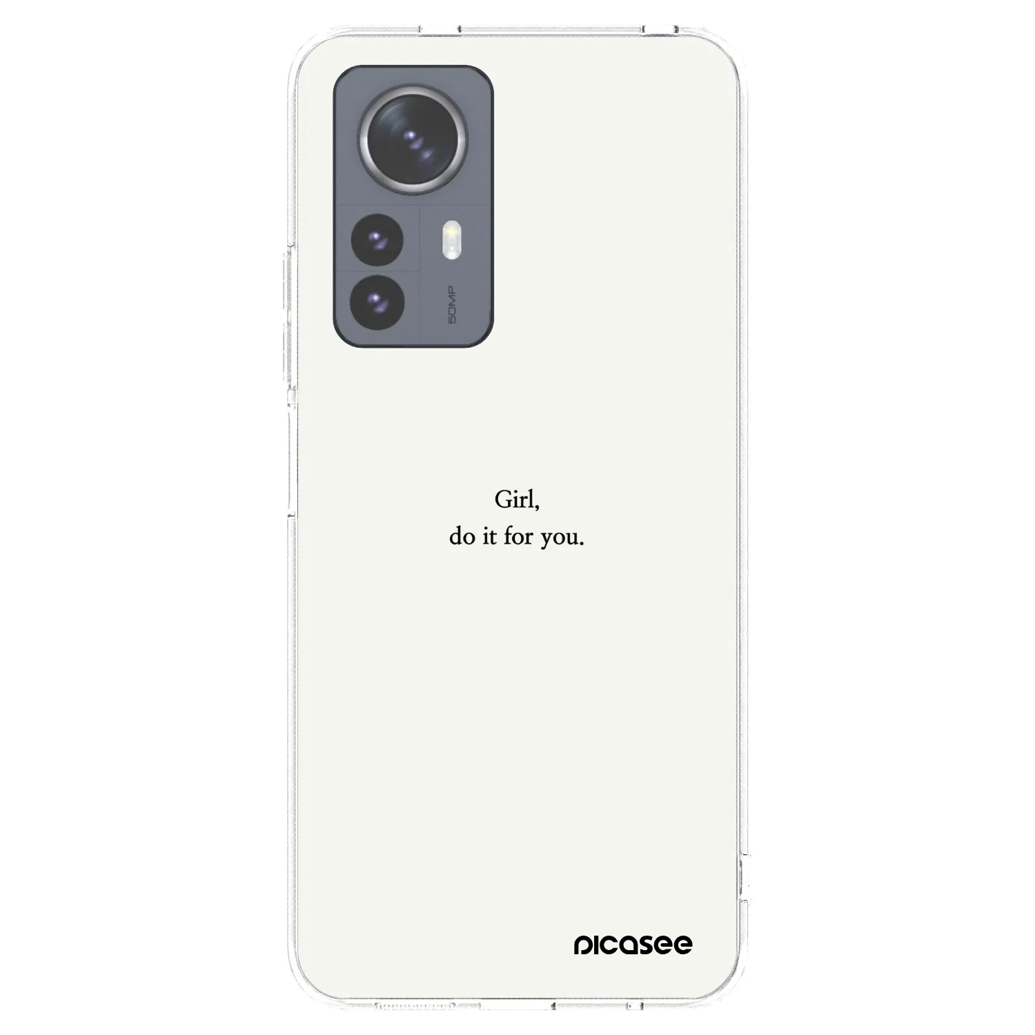 Picasee silikonski prozorni ovitek za Xiaomi 12 Pro - Girl, do it for you