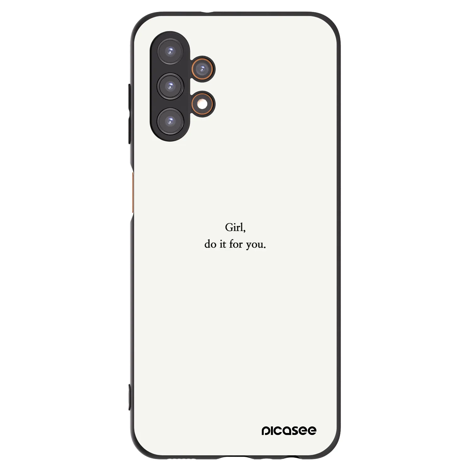Picasee silikonski črni ovitek za Samsung Galaxy A13 4G A135 - Girl, do it for you