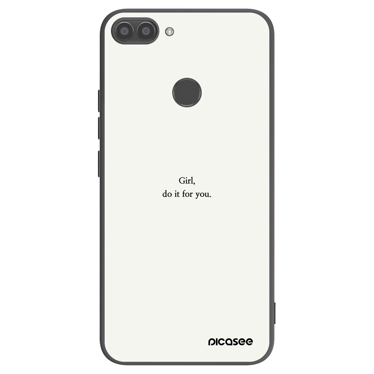 Picasee silikonski črni ovitek za Huawei P Smart - Girl, do it for you