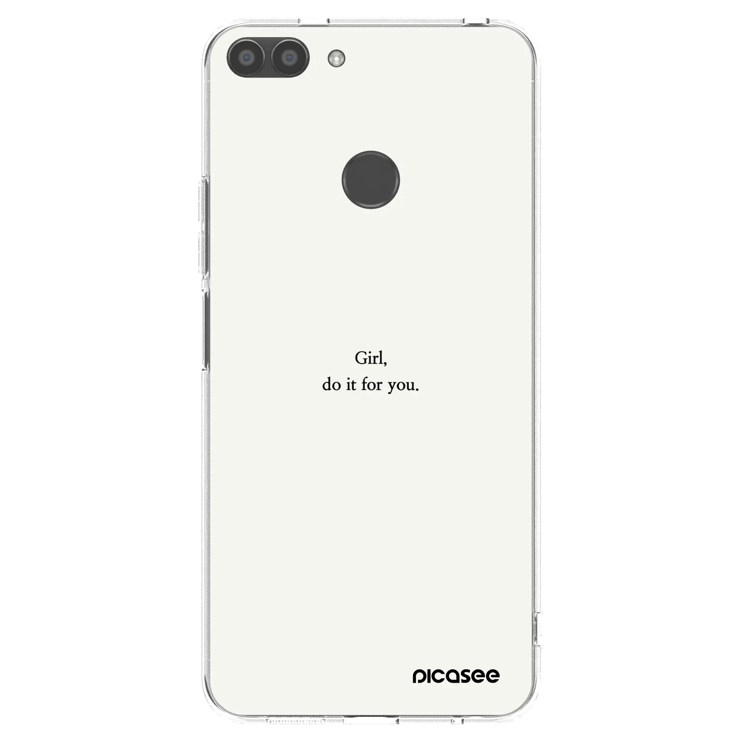 Picasee silikonski prozorni ovitek za Huawei P Smart - Girl, do it for you