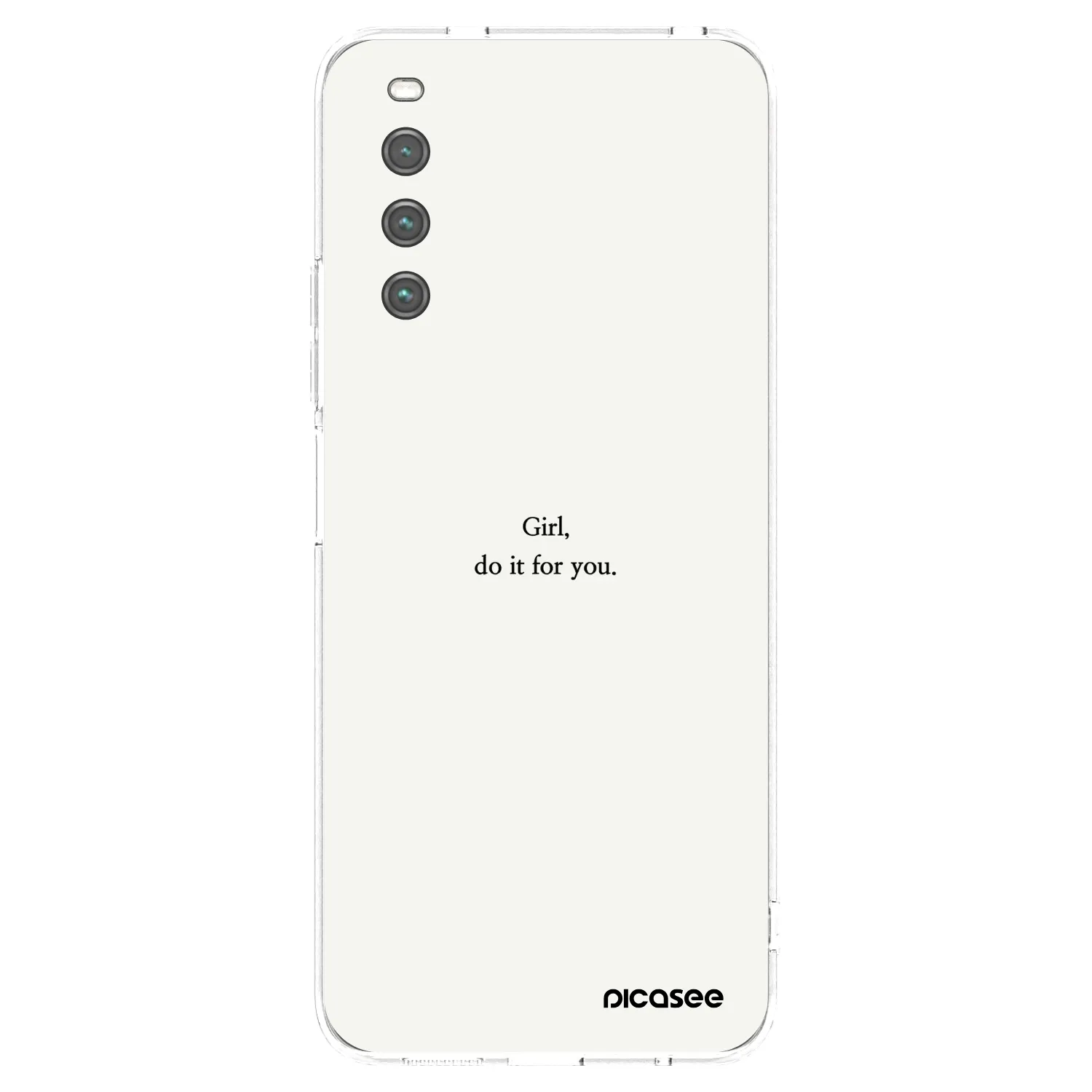 Picasee silikonski prozorni ovitek za Sony Xperia 10 IV 5G - Girl, do it for you