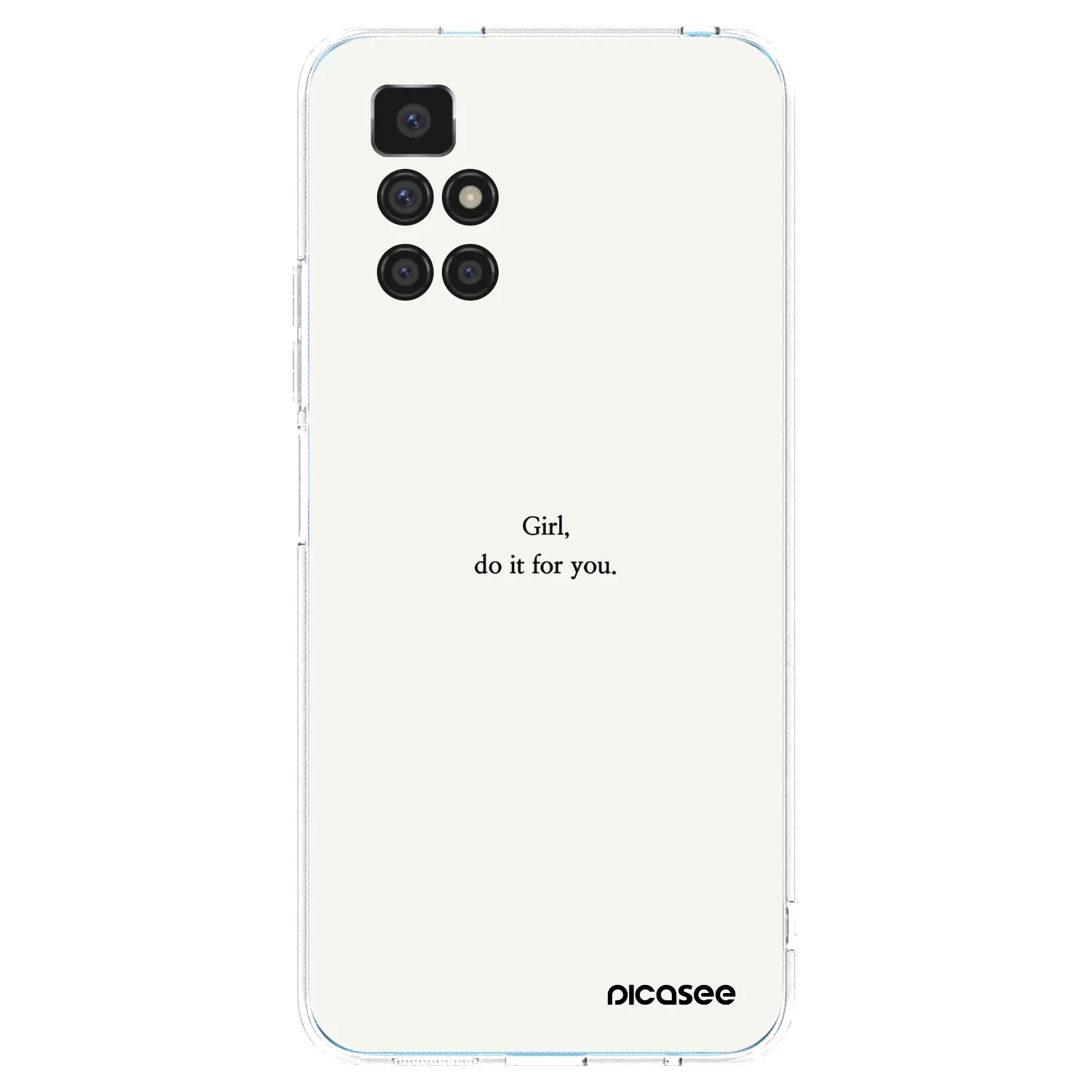 Picasee silikonski prozorni ovitek za Xiaomi Redmi 10 (2022) - Girl, do it for you