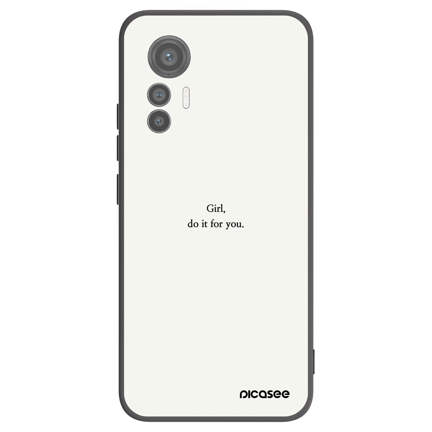 Picasee silikonski črni ovitek za Xiaomi 12 Lite - Girl, do it for you