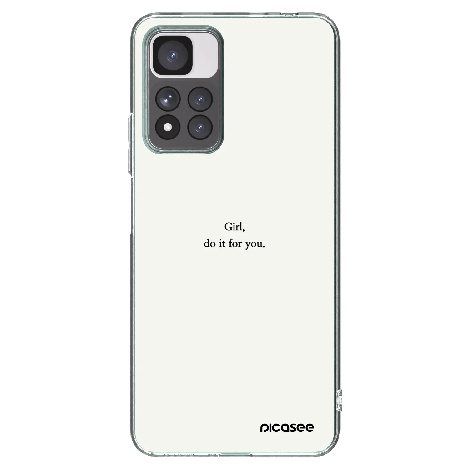 Picasee silikonski prozorni ovitek za Xiaomi Redmi Note 11 Pro+ 5G - Girl, do it for you