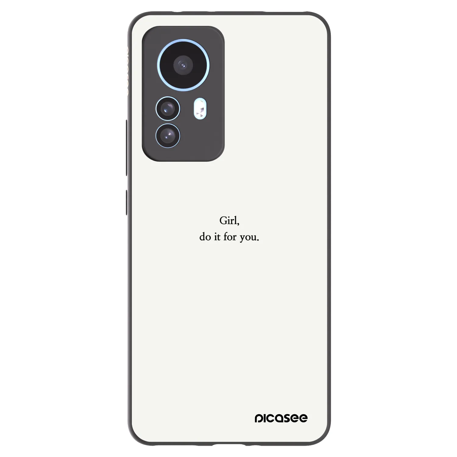 Picasee silikonski črni ovitek za Xiaomi 12T Pro - Girl, do it for you